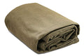 WHITEDUCK 8'x20' Canvas Tarp 18 oz/37 Mil Heavy Duty Waterproof UV Resistant, Rustproof Grommets, Industrial & Commercial Use Cloth Tarp (Finished Size: 7'6" x19'6", Olive) - color: Olive, size: 8' x 20'