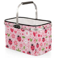 Picnic Baskets Shoping Basket Collapsible Portable Picnic Basket - color: Ladybird(style 1)