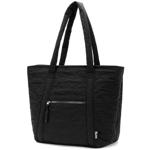 Fasrom Insulated Cooler Tote Bag Holds 30 Cans, Large Leakproof Grocery Bag with Zippered Top, Soft Sided Shopping Bag for Groceries, Food, Drinks, Suitable for Beach, Picnic and Outdoor Use, Black
