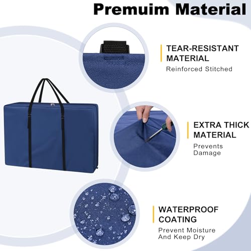 Explore Land Heavy Duty Chair Storage Bag for Folding Longue Zero Gravity Light Weight Transport Folding Rollator Walker (Bule) - color: 1 Pack: Blue