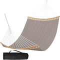 SUNCREAT Hammocks Outdoor Hammock with Spreader Bar, Poolside Portable Hammock for Outside with Carrying Bag, Coffee - color: Brown