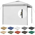 KAMPKEEPER 10X10 Canopy Tent Sidewalls with Zipper for Canopy Frame, 3Pcs Sunwalls Only, UPF50+ Waterproof Side Walls(White) - color: White