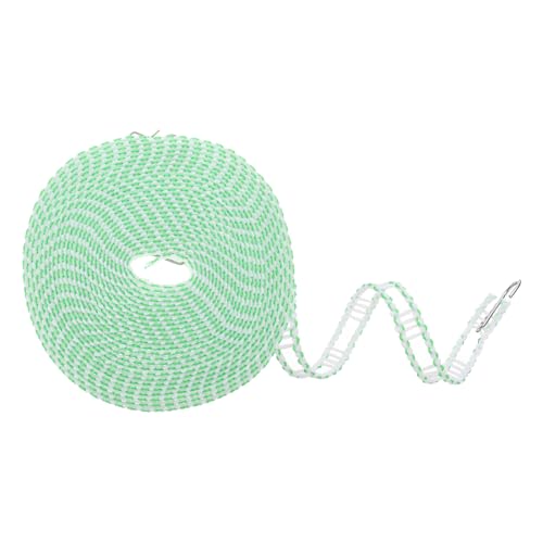 uxcell Windproof Clothesline, 10M 33ft Plastic Non-Slip Clothes Drying Rope Portable Travel Clothesline for Courtyard Outdoor Laundry Camping, Green - color: Green, size: 32.8ft