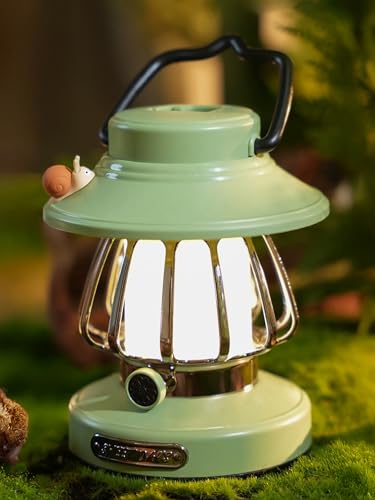 Kids Lantern with 3 Color Dimmable & USB-C Charging,Boys Night Light for Bedroom, Indoor Outdoor Adventures & Emergency Use Toddler Flashlight Camping Essentials for Kids (Green) - color: Green