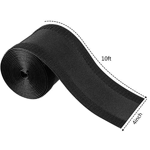 WILLBOND Carpet Cord Cover Cable Protector Floor Cover Cable Protector Management Only for Commercial Office Carpet(9.84 ft,Black) - color: Black, size: 9.84 Ft