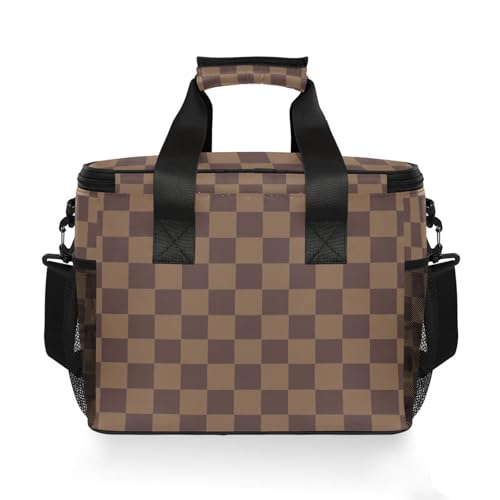 Cooler Bag Insulated Picnic Bag Large Lunch Box Reusable Tote Bag Soft Sided Portable Beach Cooler Grocery Camping - color: Multi11
