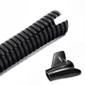 ZhiYo 10FT 1” Wire Loom Split Tubing Auto Wire Conduit Flexible Cover - color: Black, size: 10FT 1”