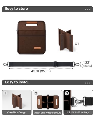 Fluxynara 4-Cup Reusable Felt Drink Carrier with Handle and Adjustable Shoulder Strap, Drink Holder for Car, Multi-Cup Drink Carrier Bag for Delivery, Travel, Picnics (Coffee Brown) - color: Coffee Brown, size: 4 Cups