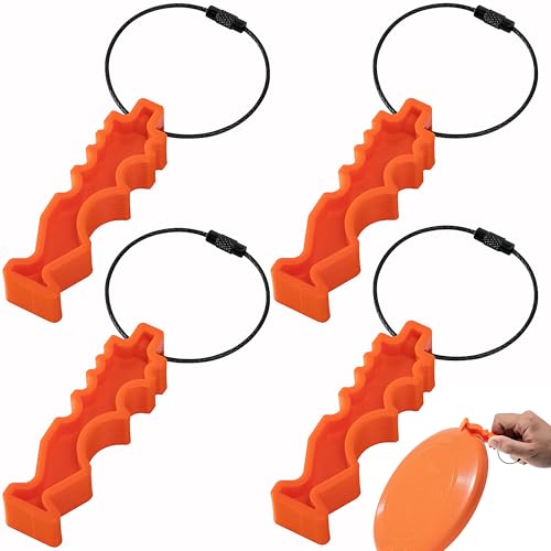 2Pcs/4Pcs Disc Golf Repair Tool, Portable Disc Golf Edge Maintenance Tool, Sports Flying Disc Tool for Scratch Stains Repair Polishing - color: 4 Pcs-Orange