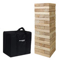EasyGoProducts 54 Piece Large Wood Block Stack & Tumble Tower Toppling Blocks Game Great for Game Nights for Kids, Adults & FamilyStorage Bag