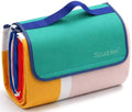 scuddles Extra Large Picnic Blanket – 80" x 80" Waterproof Outdoor Mat with Soft 3-Layer Comfort, Foldable Design & Carry Strap for Beach, Camping, Parks, Hiking & Family Picnics - color: Green