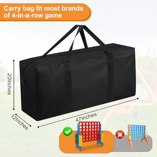 Gia-nt Connect 4 Carry Bag, Carrying Bags for Jumbo Connect 4 Outdoor Game Life Size Connect Four Game Storage Bags Yard 4 in a Row (Bag Only)