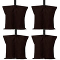 ABCCANOPY Canopy Weights 120 LBS Gazebo Tent Sand Bags,4-Pack Brown (Without Sand) - color: Brown, size: 120 LBS