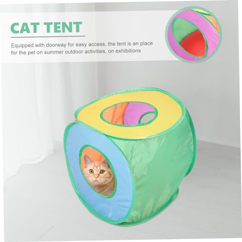 Foldable Outdoor Cat Tent Up Tent Sun Shelter House for Pets Portable Pet Shelter for Indoor and Outdoor Use Easy to Clean and Carry for Cats and Dogs