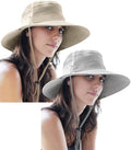 GearTOP Safari Hat for Men Sun Hats for Women UV Protection UPF 50+ Fishing, Gardening, Hiking Hat (22-23 1/2") - color: Light Grey & Beige Standard