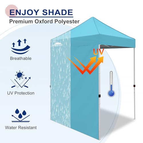 EAGLE PEAK Canopy Sidewall for 5x5 Pop Up Canopy Frame, Single Side Wall Panel Only (Fits 5x5 Straight Leg Frame, Canopy Top or Frame NOT Included), Light Blue - color: Light Blue