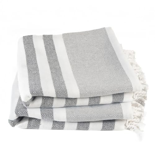 Cotton Turkish Beach Towel with Towels Oversized 36"x72" Pool Absorbent Extra Large Quick Dry Sand Travel Towel (Mélange Drift, 2 Pack) - color: Mélange Drift, size: 2 Pack