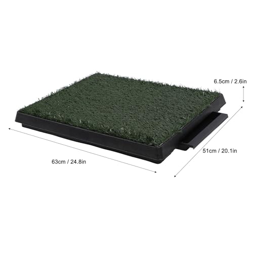 Zerodis Dog Grass Patch Potty, Artificial Reusable Washable Training Dog Grass Bathroom Turf with Pee Baffle and Tray for Small Medium Large Dogs (Small Size) - size: Small Size