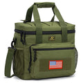 ATRIPACK Lunch Box for Men, Tactical Lunch Bag MOLLE Webbing Leakproof Insulated Large Lunch Cooler Women Adult Meal with Adjustable Shoulder Strap Durable Lunch Pail (Green) - color: Green, size: Large