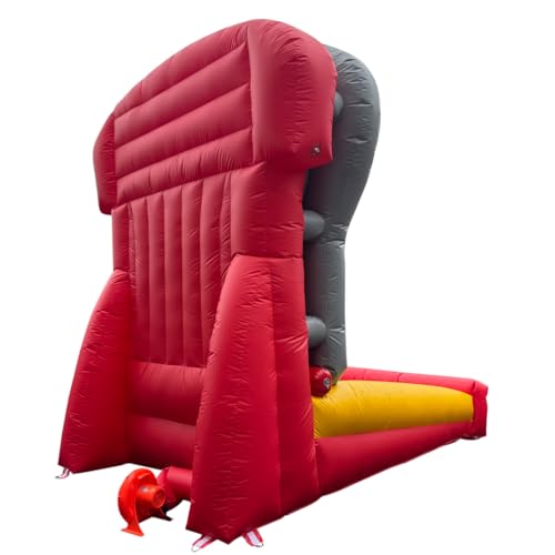 PVC Giant 4 in a Row Connect Inflatable 4-to-Score Basketball Game with Blower+20 Balls, Inflatable Carnival Games for Commercial Bussiness, Lawn Games, School Events