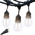 Brightech Ambience Pro - Waterproof LED Outdoor String Lights - Hanging, Dimmable 2W Vintage Edison Bulbs - 48 Ft Commercial Grade Patio Lights Create Cafe Ambience in Your Backyard - style: 48 Foot - Neutral White (3000K)