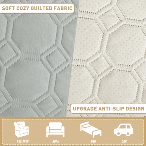 ZNSAYOTX Ultimate Cozy Blankets (30"x53") 100% Waterproof Sofa Mat Blanket for Dog Pets, Bed Couch Protector with Non-Slip Back Washable Durable, Pee Scratch Proof Easy to Clean (Light Grey) - color: Light Grey, size: 30x53 Inch