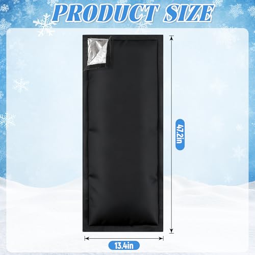 Outdoor Faucet Covers for Winter, 47.2"H×13.4"W - Waterproof Oxford Fabric Water Faucet Cover, Freeze Protection Outdoor Faucets Hose Bibs for Wall Taps Garden, Lawn, and Sprinkler Systems - size: 47.2×13.4inch