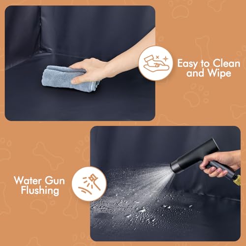 Dog Pee Pad Holder with High Walls, Portable Dog Litter Box for Inside Potty, Splash-Proof No Spill Pee Shield Pad Holder Tray for Puppies Small and Medium Dogs (Grey, Only Pee Pad Holder) - color: Litterbox Only