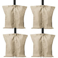ABCCANOPY Canopy Weights 120 LBS Tent Sand Bags,4-Pack Beige (Without Sand) - color: Beige, size: 120 LBS