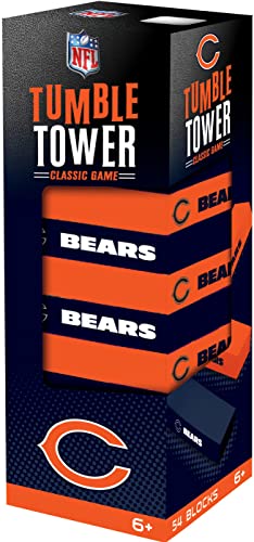 MasterPieces Game Day - NFL Chicago Bears - Officially Licensed Tumble Tower, Real Wood Blocks - style: Chicago Bears