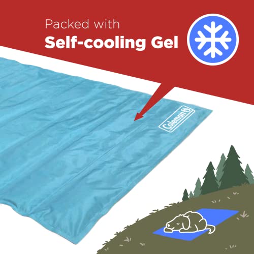 Coleman Comfort Cooling Gel Pet Pad, Dog and Cat Supplies,Non-Toxic,24x30 Inches, Blue - color: Blue