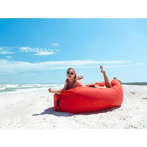 Inflatable Lounger Air Sofa Hammock, Inflatable Couch for Camping, Portable Waterproof Anti-Air Leaking Pouch Couch Air Chair for Outdoor, Beach, Hiking, Picnics, Music Festivals (Green) - color: Green