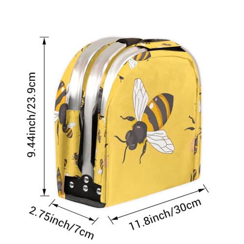 40L Large Picnic Basket Leak-Proof Folding, Internal Support Does Not House Warming Gifts New Home, Wedding Gifts for Couple - color: Bee(style 1)