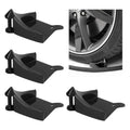4 PCS Car Hose Guide, Tire Hose Roller Preventing Stucking and Snagging Under The Wheels, Plastic Detailing Tyre Hose Guide Vehicle Washing Tool for Cars Trucks SUVs (Black) - color: Black