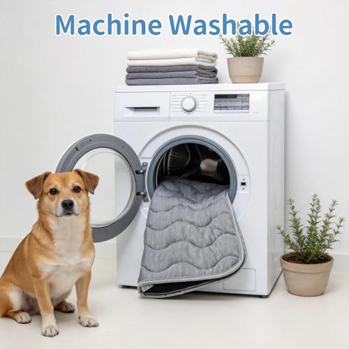 Extra Large Dog Cooling Mat | 47.3''*29.6'' Washable Cooling Pet Pad | Portable Kennel Puppy Bed for Summer,Non Slip Sleeping Blanket Pet Pads,Washable Non-Toxic Mats - size: 120l X 70w Cm