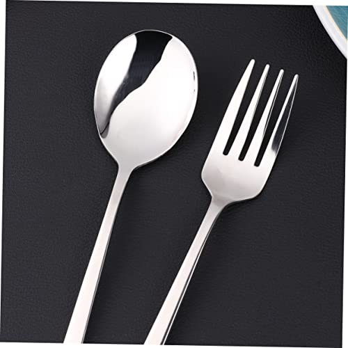 LABRIMP 8pcs Stainless Steel Tableware Set Portable Cutlery Kit with Chopsticks and Straws for Outdoor Dining Picnics and Daily Use Includes Black Carrying Bag