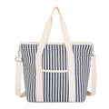 Nanxson 9L/15L/29L Extra Large Insulated Lunch Bag for Women Adult Reusable Leakproof Picnic Lunch Box Freezable Cooler Tote Bag (29L,B-Navy Stripe) - color: B-Navy Stripe, size: 29L