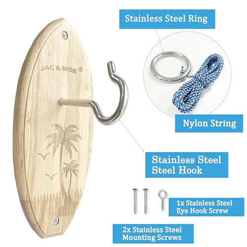 Deluxe Hook and Ring Toss Game, Outdoor Indoor Toss Game Set, Throwing Toys for Family, Party Games - style: Coconut Tree M