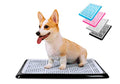 Pet Awesome Dog Potty Tray/Puppy Pee Pad Holder 25”x20” Indoor Wee Training for Small and Medium Dogs - color: Black