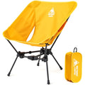 ONETIGRIS Tigerblade Camping Chair, Lightweight Folding Backpacking Hiking Chair, Compact Portable 330 lbs Capacity - color: Yellow