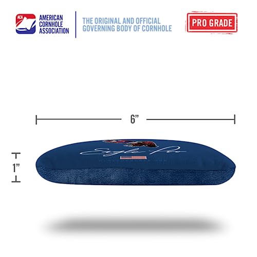 ACA Synergy Pro Professional Cornhole Bags Dual Sided Regulation 6x6 Set of 4 Camo Eagle - color: BLUE CAMO EAGLE PRO SERIES CORNHOLE BAGS