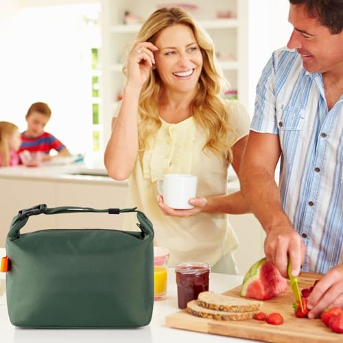 YUDANSI Fashion Lunch Bags for Men Women- Reusable Insulated Leakproof Lunch Box Tote Bag, Cool Bags for Adults, Thermal Cooler Bag for Work Picnic Travel -8L (Green) - color: Green