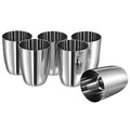 Vinod Stainless Steel Glass Set of 6 - Premium Metal Cups | Beer Glasses | Juice Glass - color: Set Of 6, size: 10 OZ