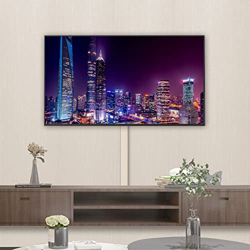 ZhiYo TV Cord Cover for Wall, 32 inch Cable Concealer, Cord Hider for Wall Mounted TV, Paintable Cable Cover to Hide Wires, Beige Wire Raceway Kit, 2X L15.8in W1.5in H0.75in - color: Beige, size: W1.5in x H0.75in - L31.5in