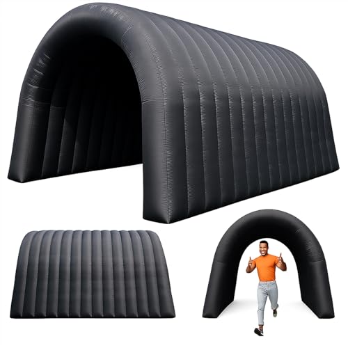 23x10x10FT Quick Setup Inflatable Tunnel Arch - for Sports Games, Trade Shows & Promotions (Blower Included) - color: Black, size: 16.5FT