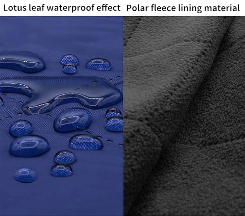 Wind Tour Warm Polar Fleece Blanket Picnic Outdoor & Beach, Machine Washable Camping Quilt for Cold Weather, Adventure, Sleeping, Backpacking (Dark Blue) - color: Dark Blue