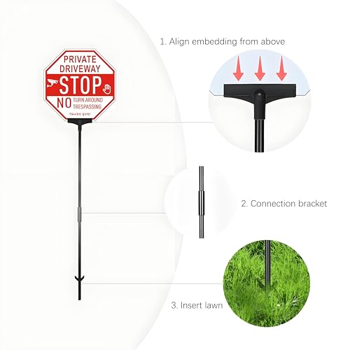 2-Pack Metal Stakes for Yard Signs, 38 Inch Yard Sign Stakes, Suitable for Yard Metal Signs with a Thickness of 7 to 31.5 mil / 0.2 to 0.8 mm,Fits Sign 7 to 14 Inch - color: Dark Black