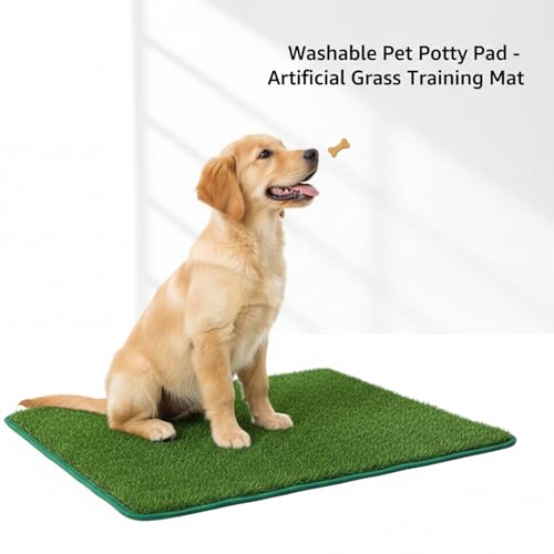 Artificial Grass for Dogs Potty Dog Grass Pad, 18x28 Inch Artificial for Dogs Potty Training, Realistic Turf Mat for Indoor & Balcony Use