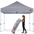 MASTERCANOPY Pop Up Canopy Tent Commercial Grade Instant Shelter (8x8, Grey) - color: Gray, size: 8x8