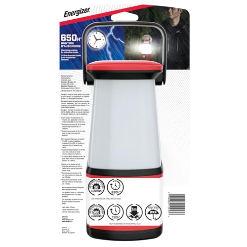 ENERGIZER LED Camping Lantern 360 PRO, IPX4 Water Resistant Tent Light, Ultra Bright Battery Powered Lanterns for Camping, Outdoors, Emergency Power Outage
